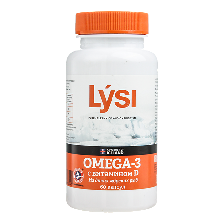 Лиси Омега-3 капс с витамином D № 60