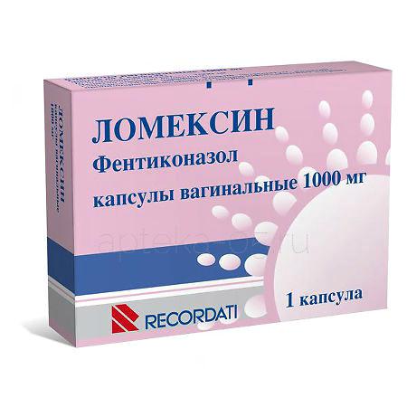Ломексин ваг.капс 1000 мг № 1