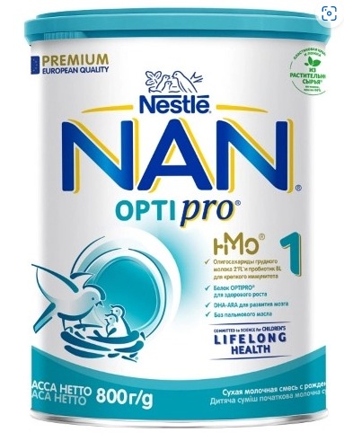 Нан-1 Optipro Молочная смесь 800 г