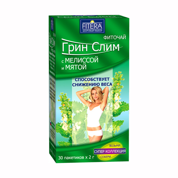 Чай "Супер Слим Ти" (мелисса+мята) ф/п 2 г № 30 (Фитэра)