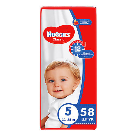 Huggies Подгузники Классик 5 (11-25 кг) № 58