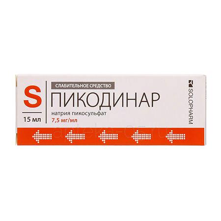 Пикодинар капли 7,5 мг/мл 15 мл