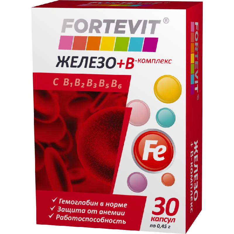 Фортевит Железо + В-комплекс капс № 30