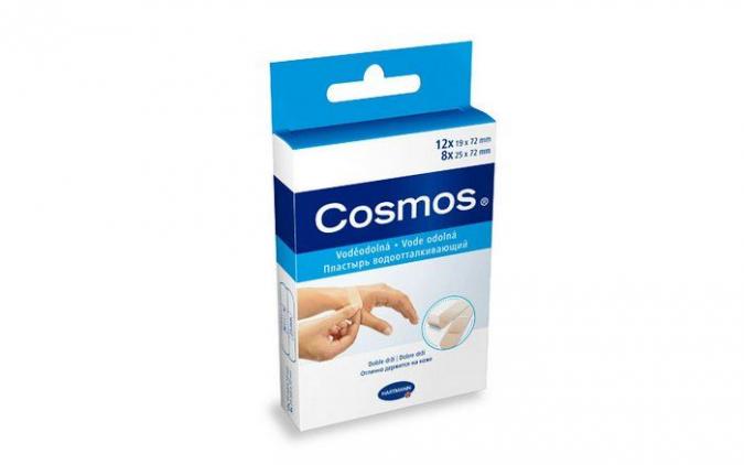 Хартманн Лейкопластырь "Cosmos" water-resistant водоотталкивающий 20шт 2 размера
