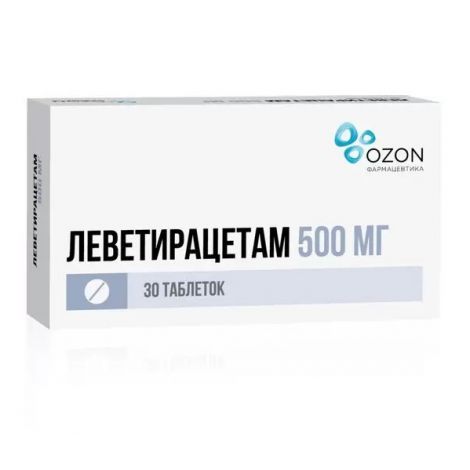 Леветирацетам тб  500 мг № 30 (Озон)