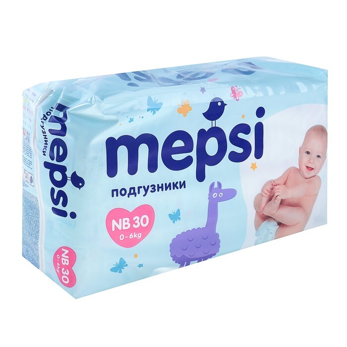 Mepsi Подгузники р.NB (0-6 кг) № 30