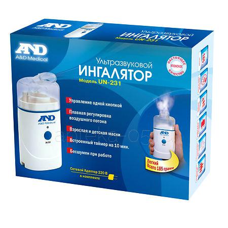 Ингалятор AND 231-UN ультразвуковой с аккумулятором (небулайзер)