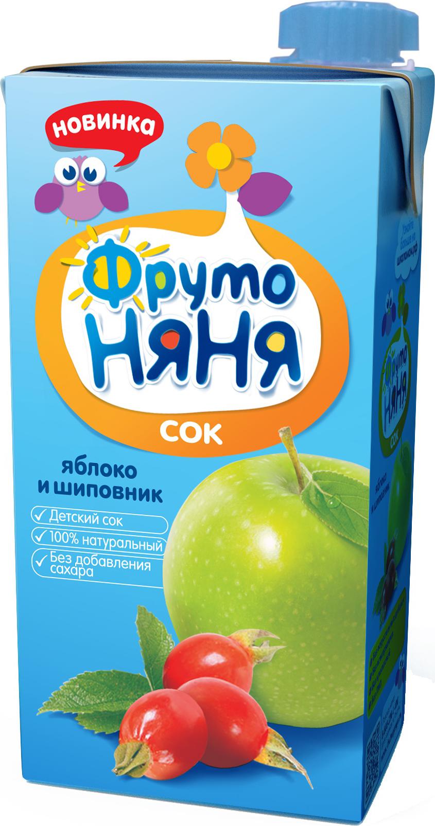Фруто Няня сок Яблоко+шиповник 500 мл