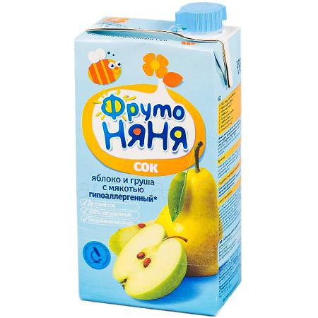 Фруто Няня сок Яблоко+грушевый  500 мл