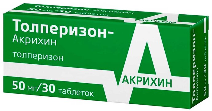 Толперизон-Акрихин тб  50 мг № 30