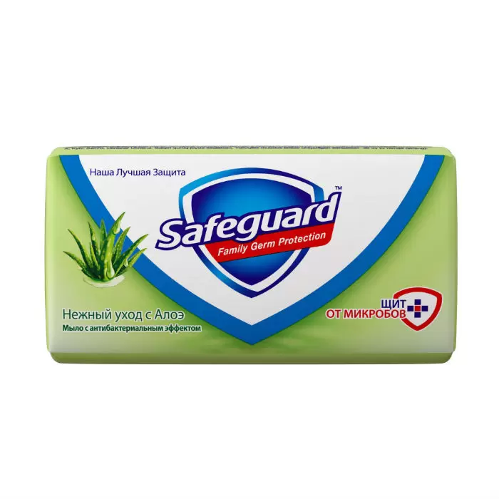 Safeguard Мыло туалетное Нежный уход с алоэ 90г