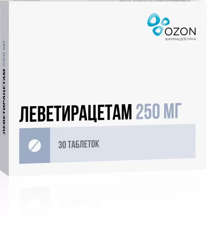 Леветирацетам тб  250 мг № 30 (Озон)