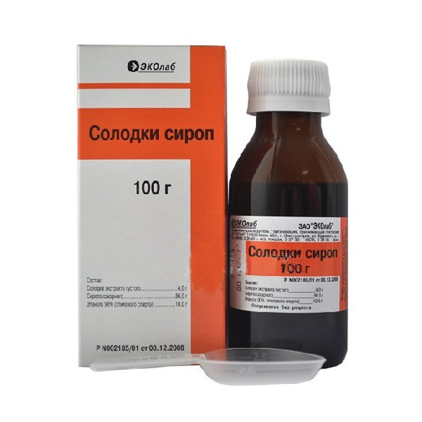 Солодкового корня сироп фл 100 мл (Эколаб)