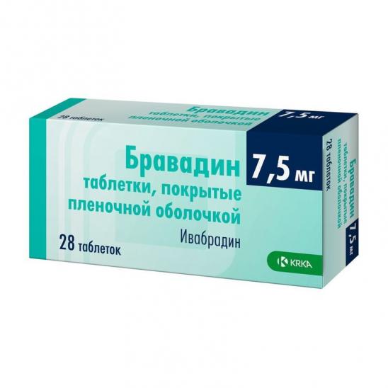 Бравадин тб 7,5 мг № 28