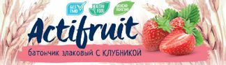 Актифрут батончик злаковый Клубника 24 г