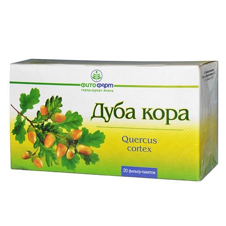 Дуба кора ф/п 1,5 г № 20 (Фитофарм)