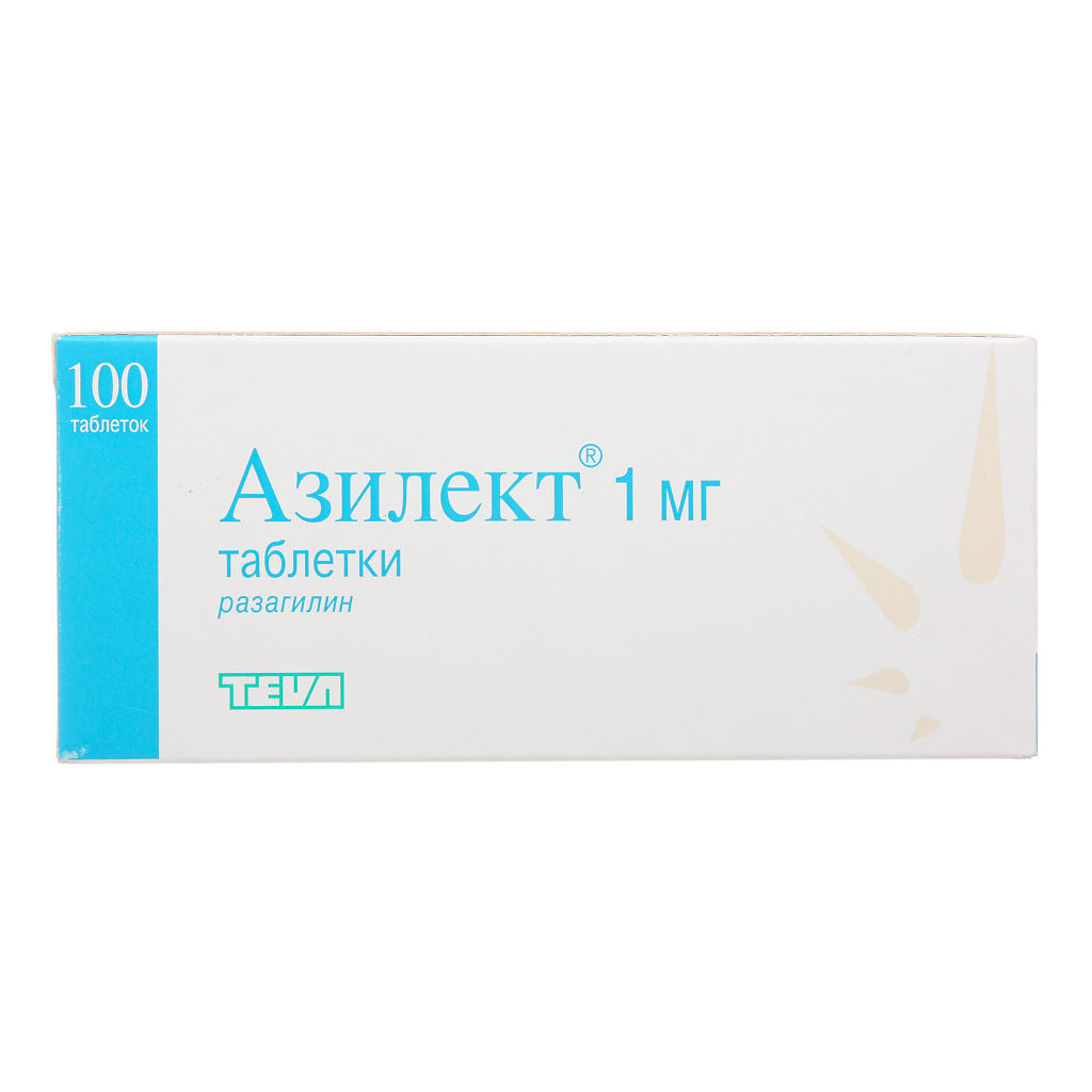 Азилект тб 1 мг № 100 (Тева)
