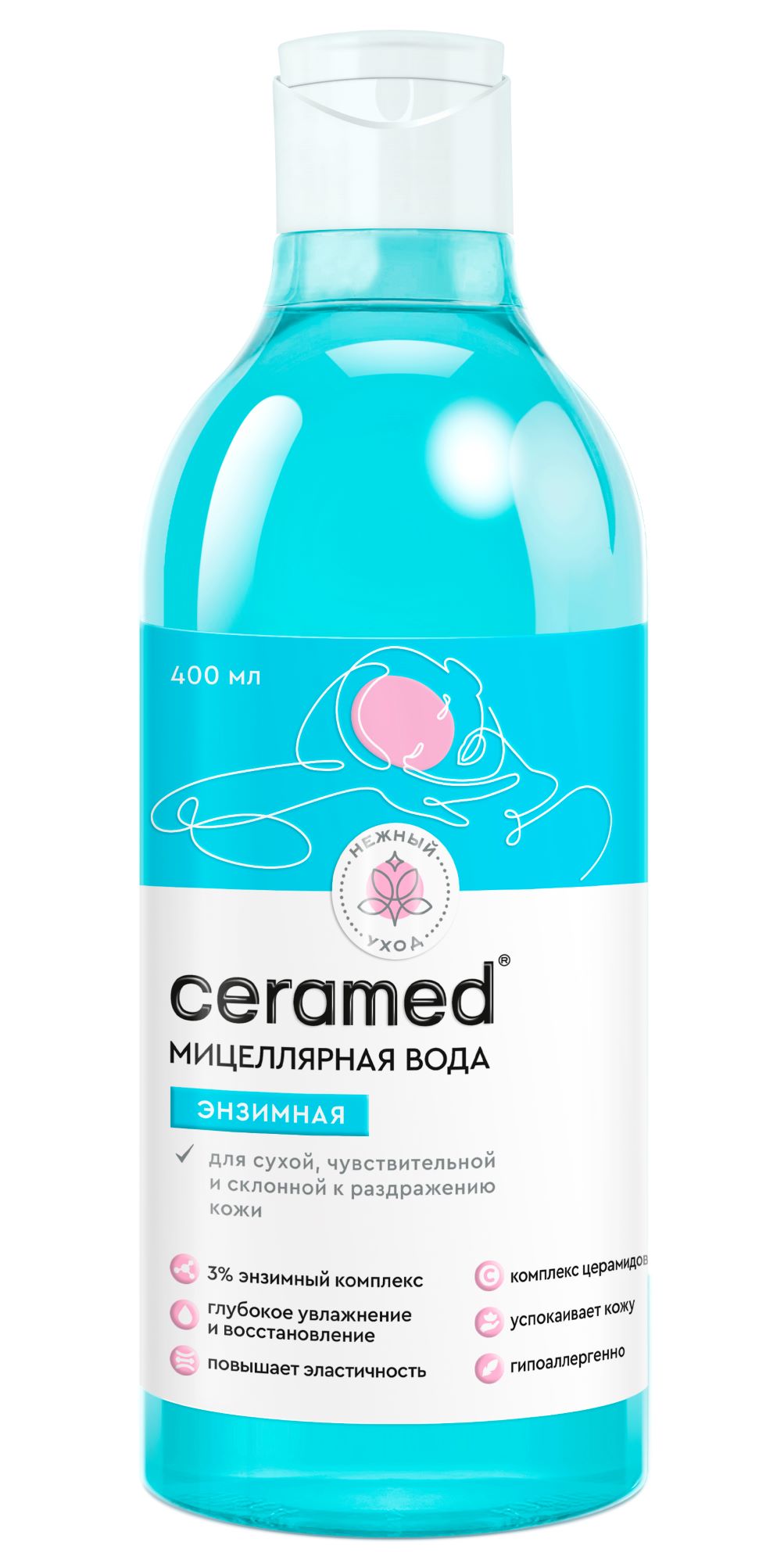 Ceramed мицеллярная вода энзимная 400 мл