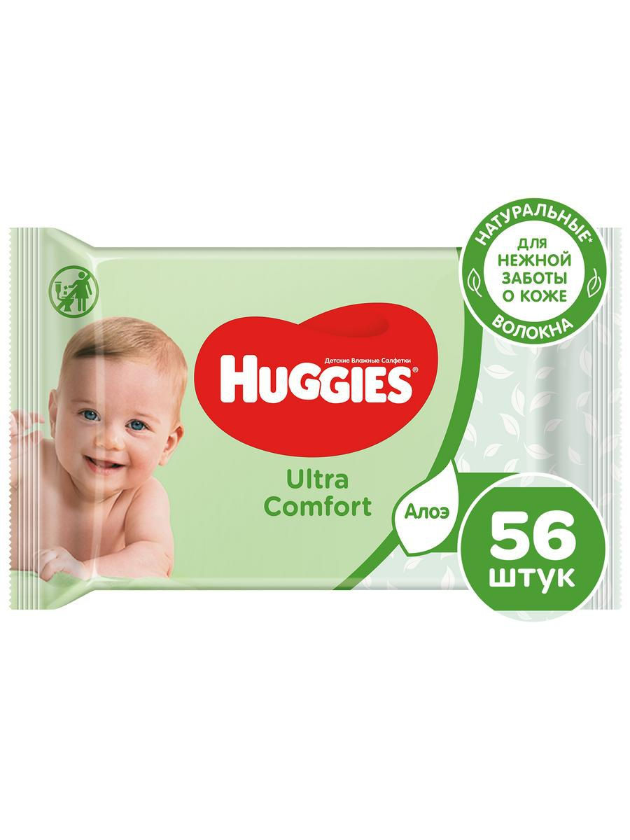 Huggies Салфетки детские Ультра Комфорт (алоэ) № 56