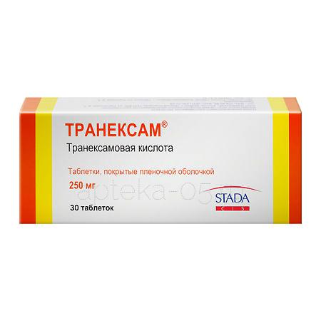 Транексам тб 250 мг № 30 (Обнинская/Нижфарм)