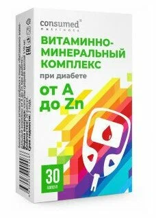 Консумед Нутриенс Витаминно-минеральный комплекс при диабете от A до Zn тб № 30