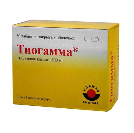 Тиогамма тб 600 мг № 60 (Драгенофарм/Артезан)
