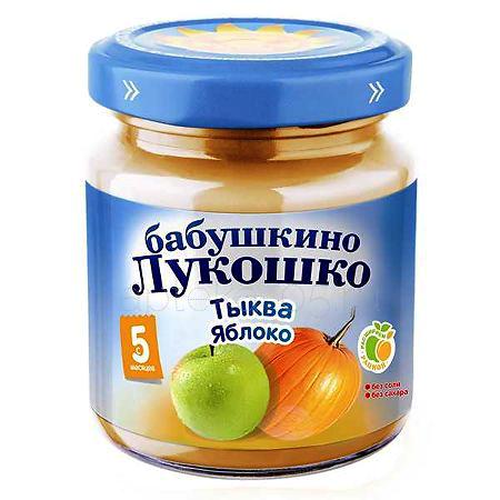 Бабушкино Лукошко Пюре 100 г Яблоко тыква