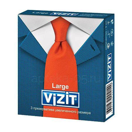 Презервативы Vizit  Large (увеличенного размера) №  3