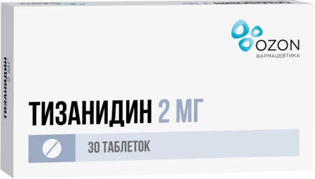 Тизанидин тб 2 мг № 30 (Озон)