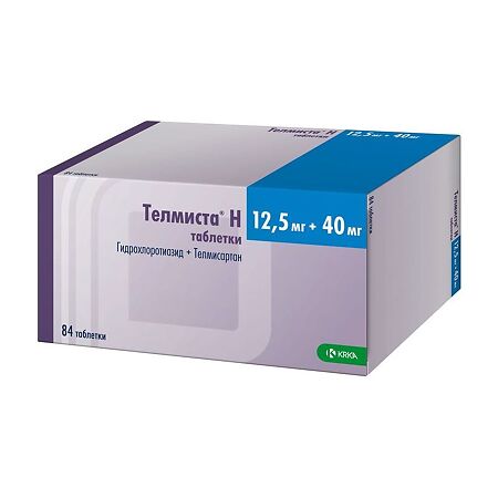 Телмиста Н тб 12,5 + 40 мг № 84