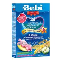 Беби Премиум Каша (мол) 3 злака с яблоком и ромашкой 200 г