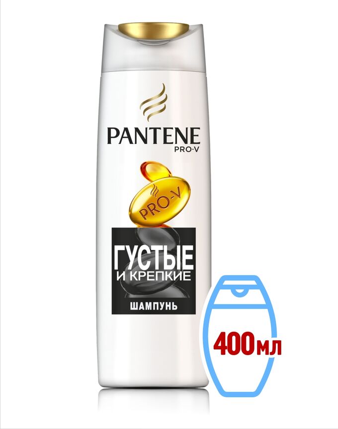 Pantene Шампунь Густые и крепкие для тонких и ослабленных волос 400 мл