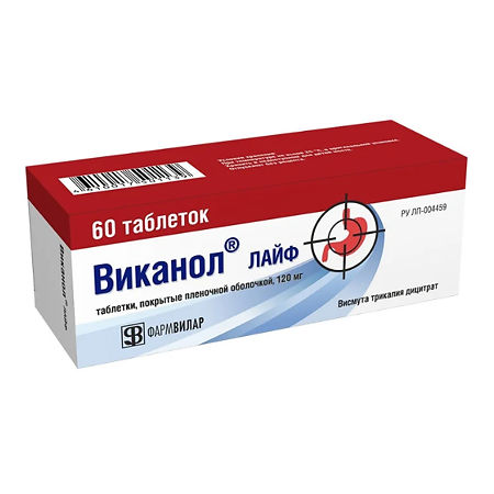 Виканол Лайф тб 120 мг №  60 (ФармВилар)