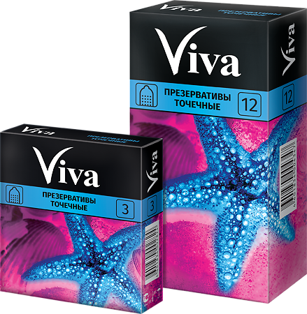 Презервативы "Viva" (точечные) № 12