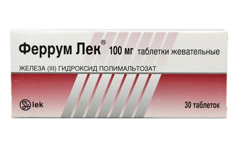 Феррум Лек жеват.тб 100 мг № 30