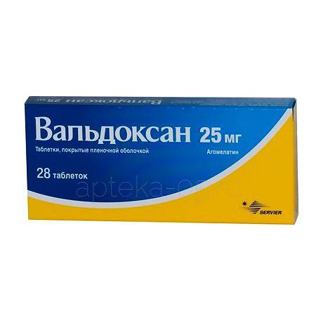Вальдоксан тб 25 мг № 28