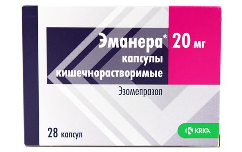 Эманера капс 20 мг № 28 (КРКА)