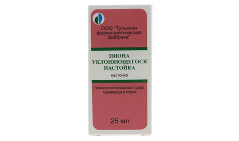 Пиона уклоняющегося настойка 25 мл (Тульская ФФ)