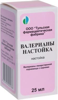 Валерианы настойка 25 мл (Тульская ФФ)