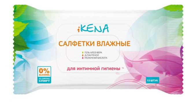 Икена Салфетки влажные для интимной гигиены № 15