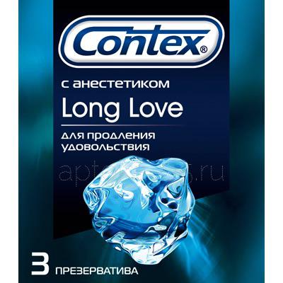 Презервативы "Contex" Long Love (с анестетиком) №  3