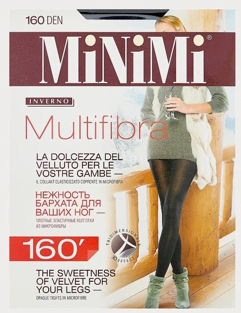 Колготки Minimi Multifibra 160 (4, Nero)