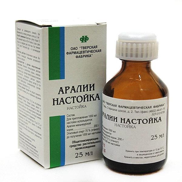 Аралии настойка 25 мл (Тверская ФФ)