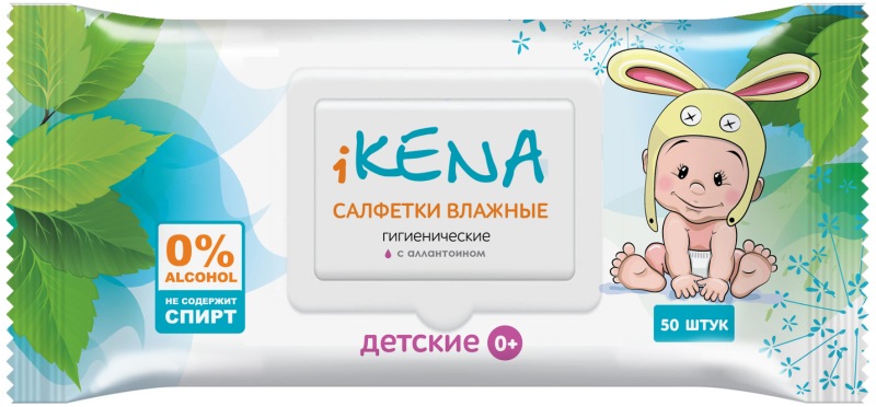Икена Салфетки влажные детские с аллантоином № 50