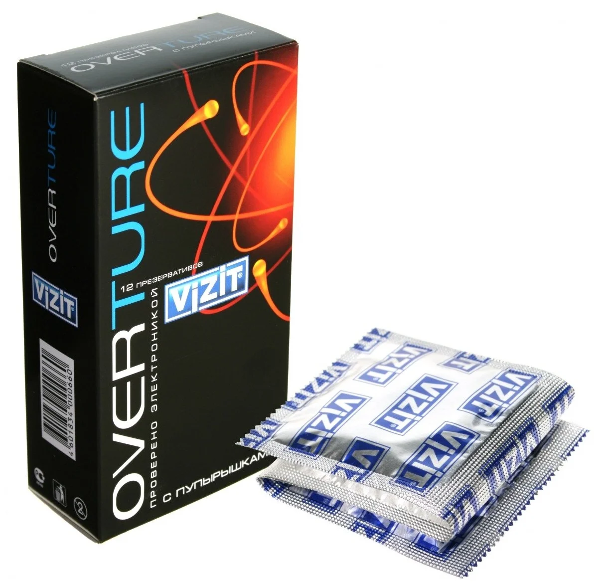 Презервативы Vizit  Dotted (с точечным рифлением/пупырышками) № 12