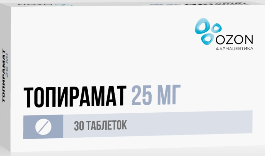 Топирамат тб  25 мг № 30 (Озон)