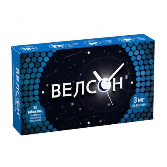 Велсон тб 3 мг № 30