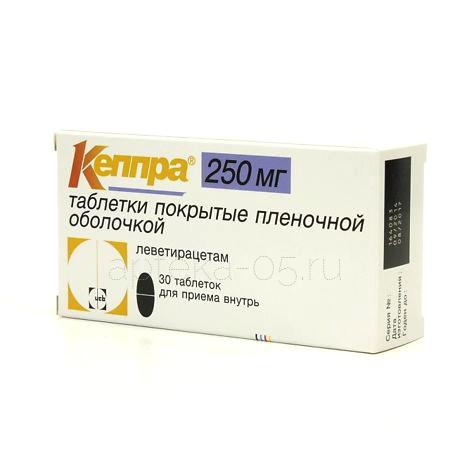 Кеппра тб  250 мг № 30