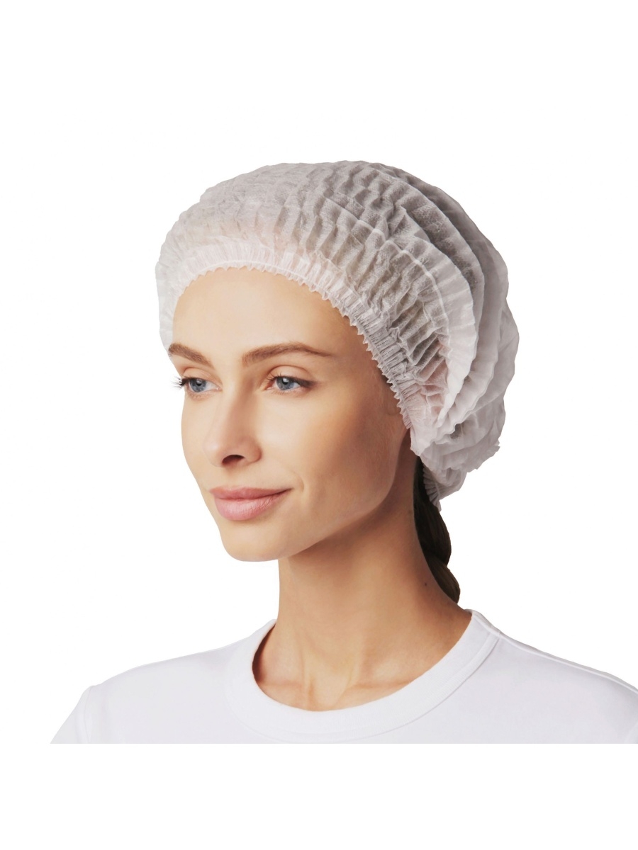 Шапочка Шарлотта (белая) № 100  (СпецМедЗащита)