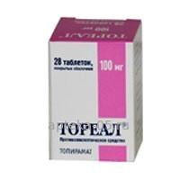 Тореал тб 100 мг № 28 (топамакс) (Лекко- Фармстандарт)